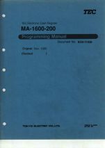 MA-1600-200 programming